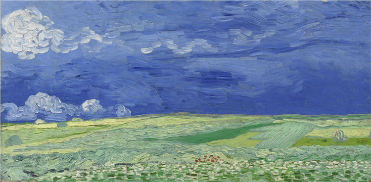 Wheatfield Under Thunderclouds Van Gogh Oil Painting